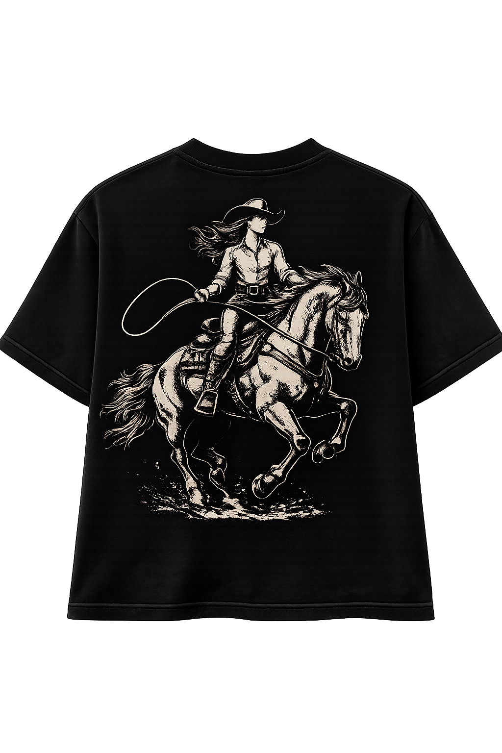 Black "Cowgirl" Shirt